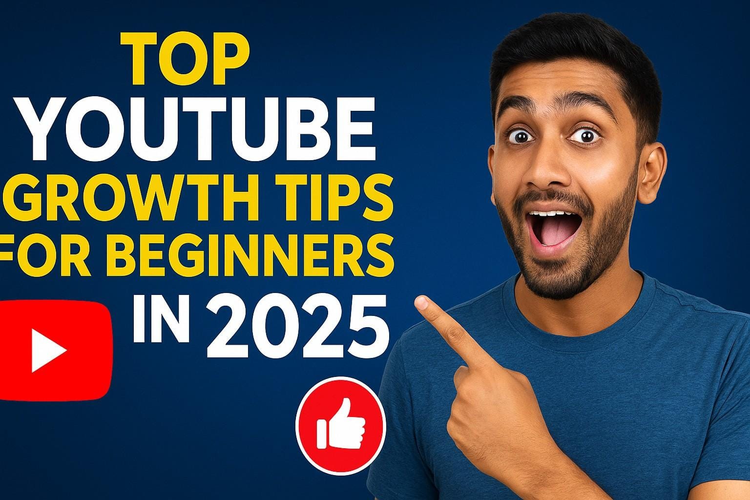 Thumbnail for YouTube growth tips in Malayalam for 2025 featuring top strategies for new creators