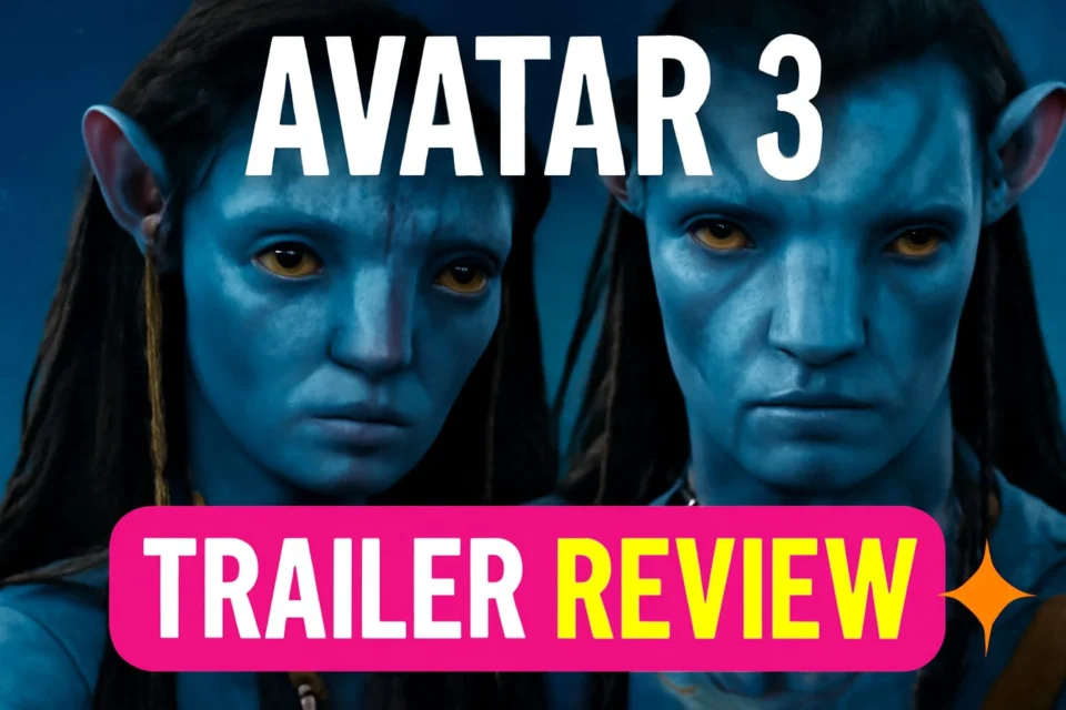 Avatar 3 trailer scene with Neytiri and Jake, showcasing stunning visuals and action