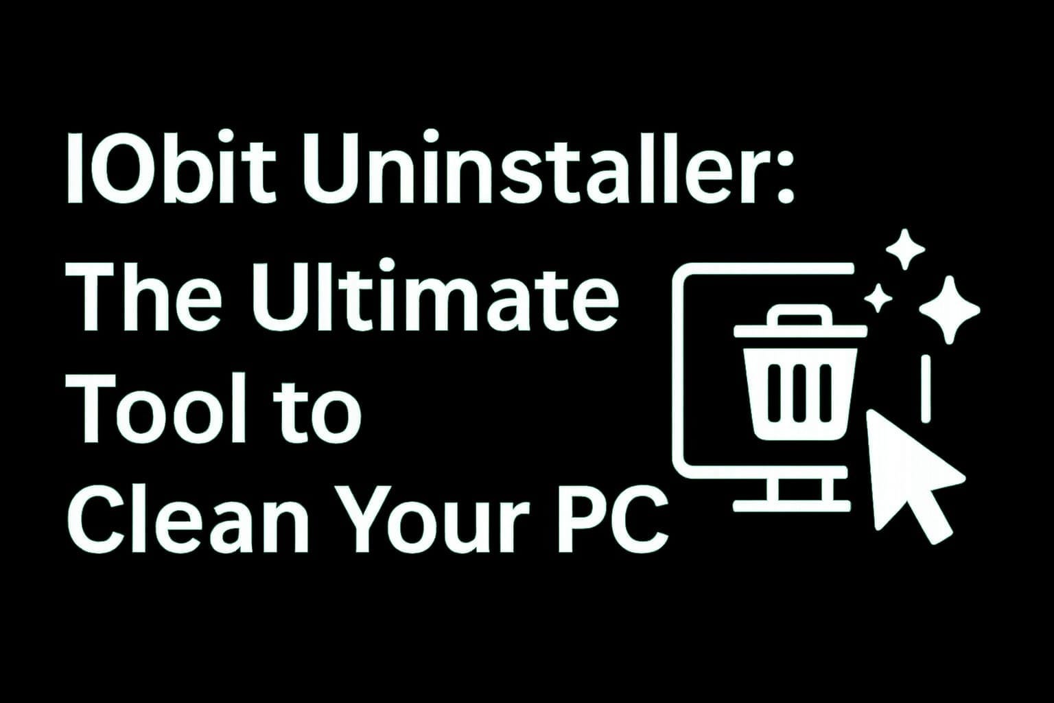 IObit Uninstaller software interface showing program removal options