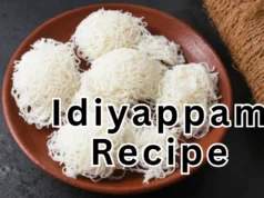 Soft and fluffy homemade Idiyappam served with coconut milk