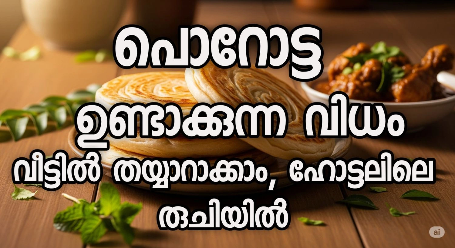 പൊറോട്ട ഉണ്ടാക്കുന്ന വിധം: വീട്ടിൽ തയ്യാറാക്കാം, ഹോട്ടലിലെ രുചിയിൽ