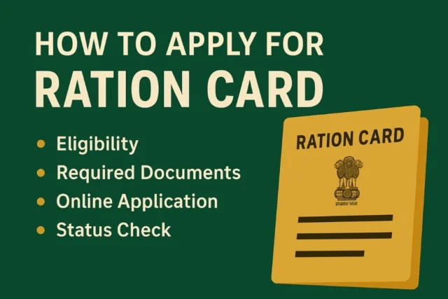 How to Apply for Ration Card in India – Step-by-Step Guide (2025) How to Apply for Ration Card in India – Step-by-Step Guide (2025)